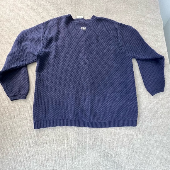 Northern Reflections Vintage Embroidered Ramie Cotton Blend Christmas Sweater L - Picture 9 of 12